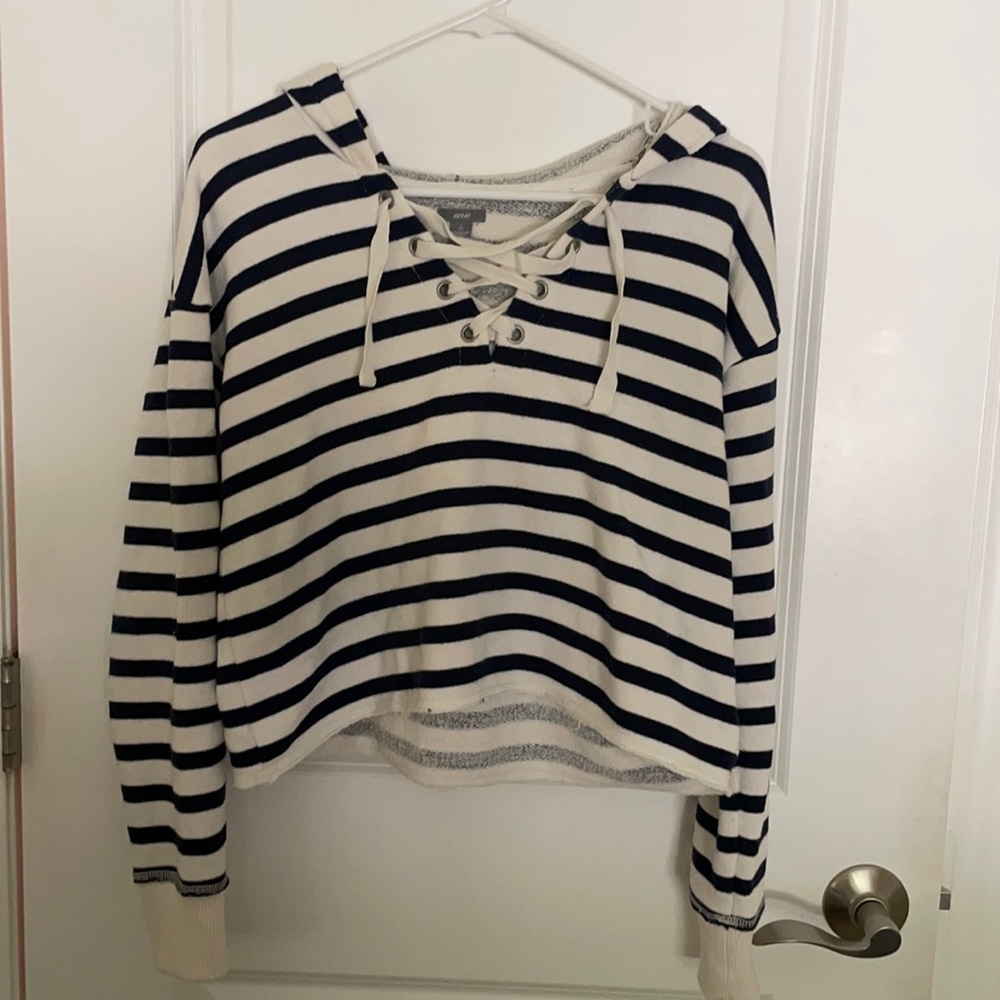 Aerie Hooded Cropped Sweatshirt